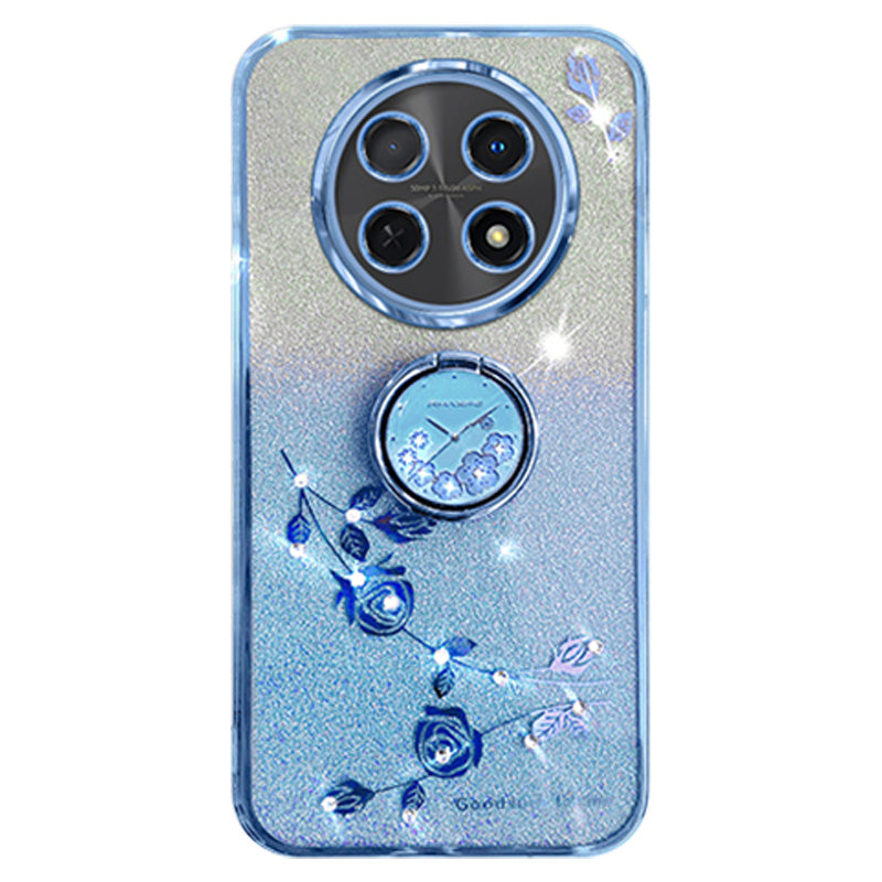 KADEM For Realme 12 Kickstand Case Rhinestone Flower Anti-Scratch TPU Phone Cover KADEM For Realme 12 Kickstand Case Rhinestone Flower Anti-Scratch TPU Phone Cover